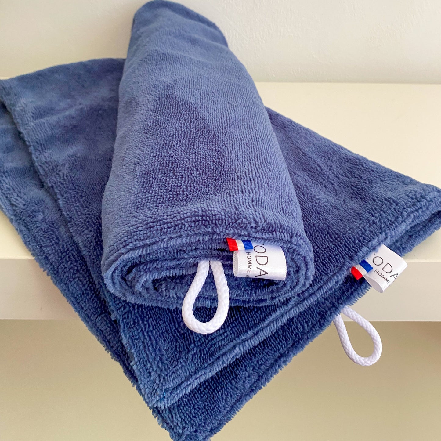 Serviettes visage - Bleu denim